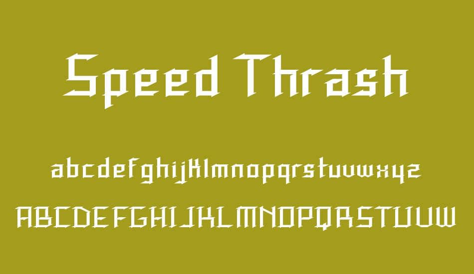 speed-thrash font