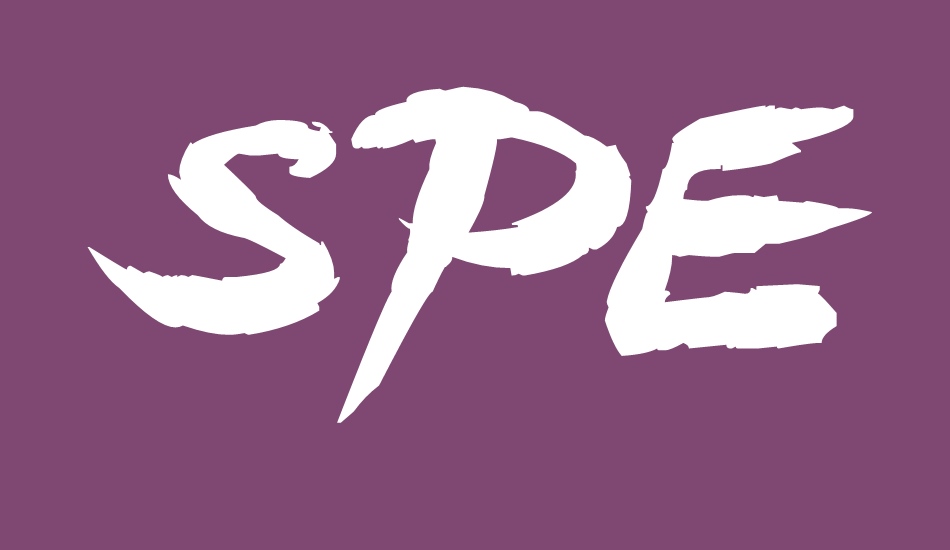 speeding-brush font big