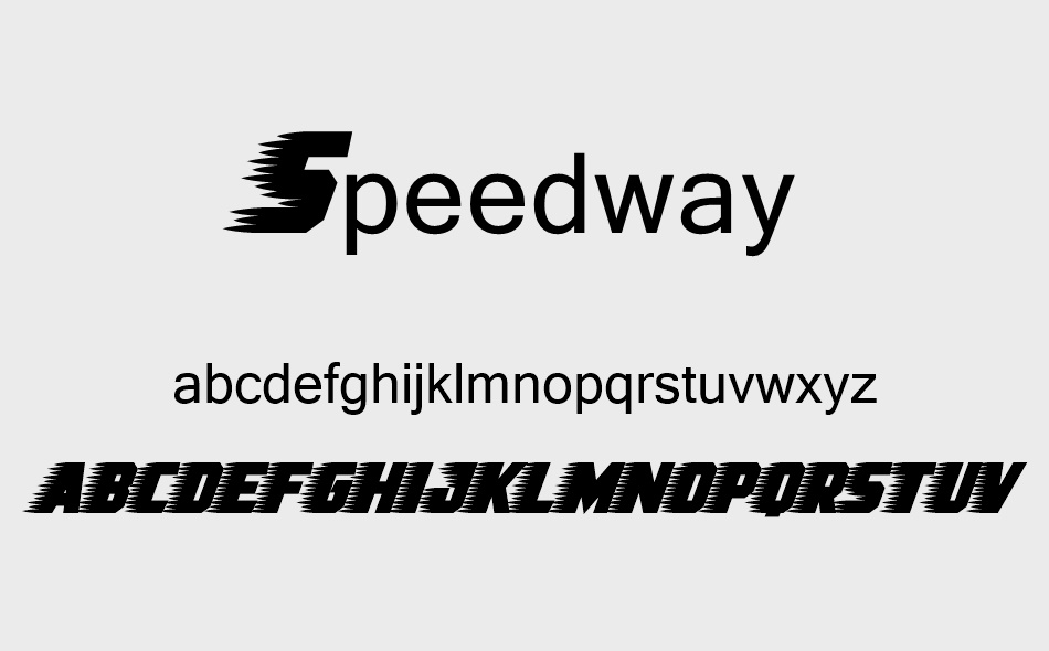 Speedway font