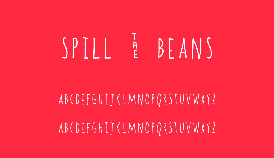 spill---beans font