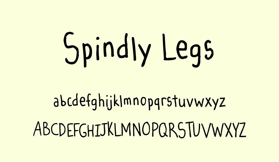 spindly-legs font