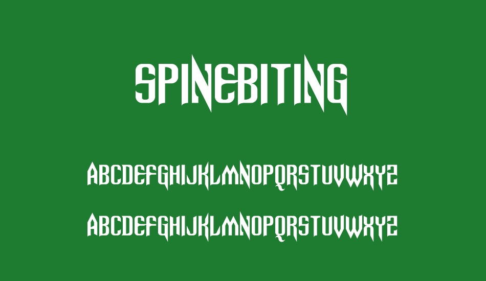 spinebiting font