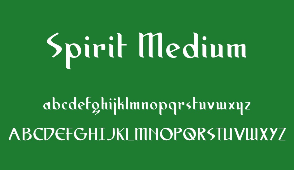 spirit-medium font