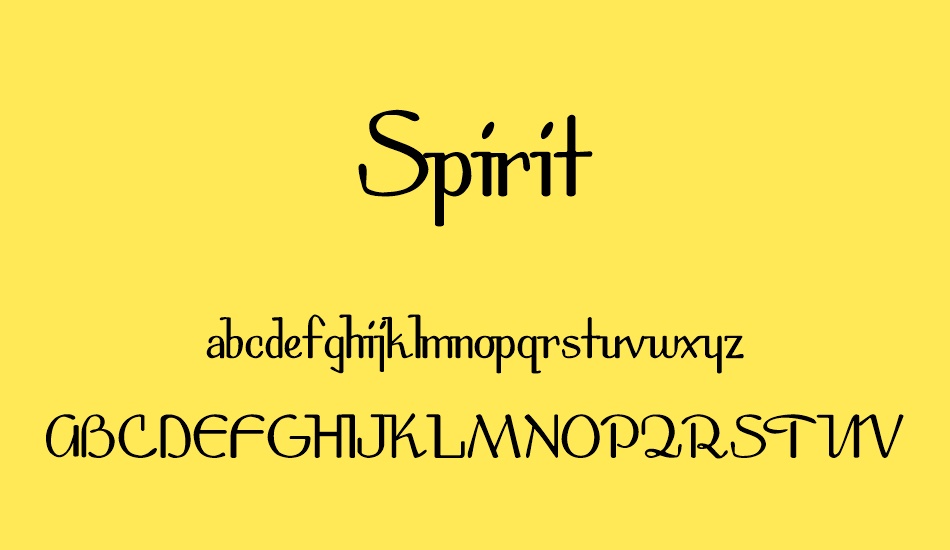 spirit font