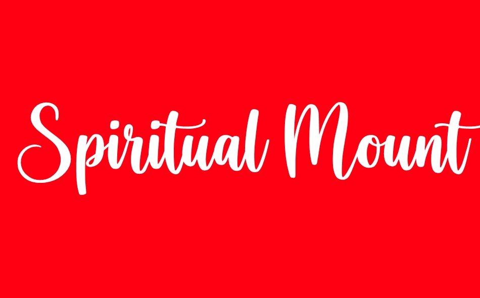 Spiritual Mountain font big