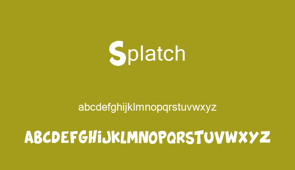 splatch font