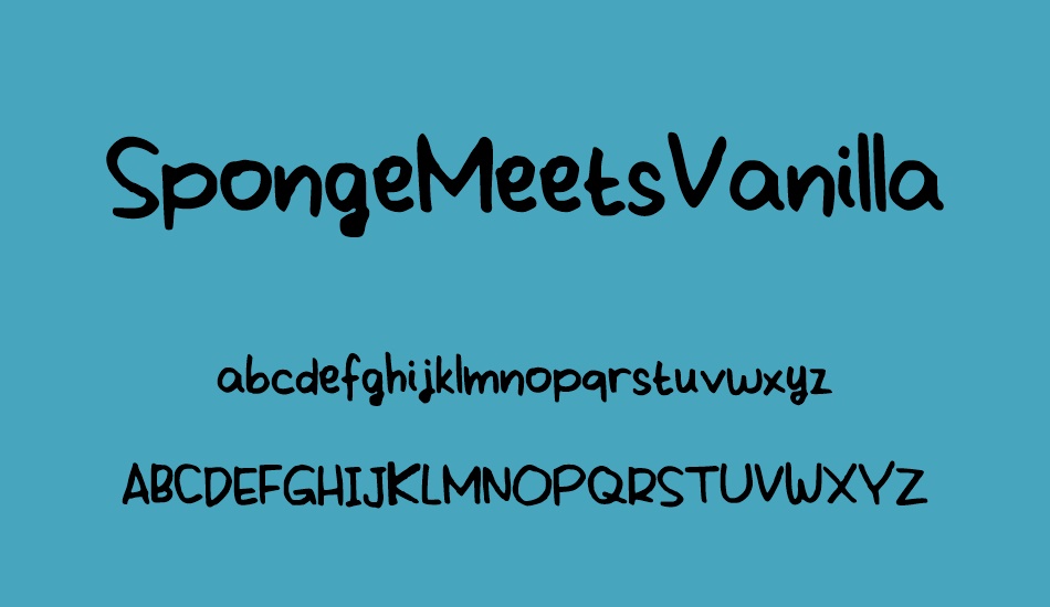 spongemeetsvanilla font