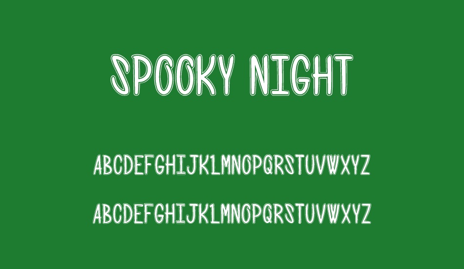 spooky-night font