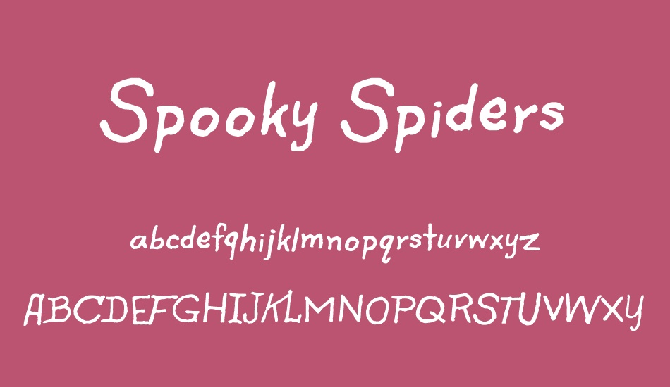spooky-spiders font