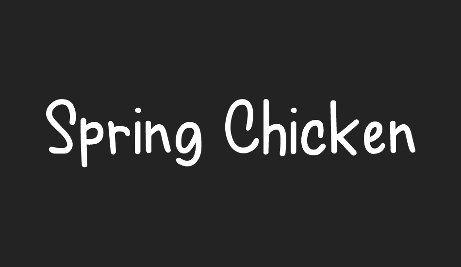 spring-chicken-demo font big