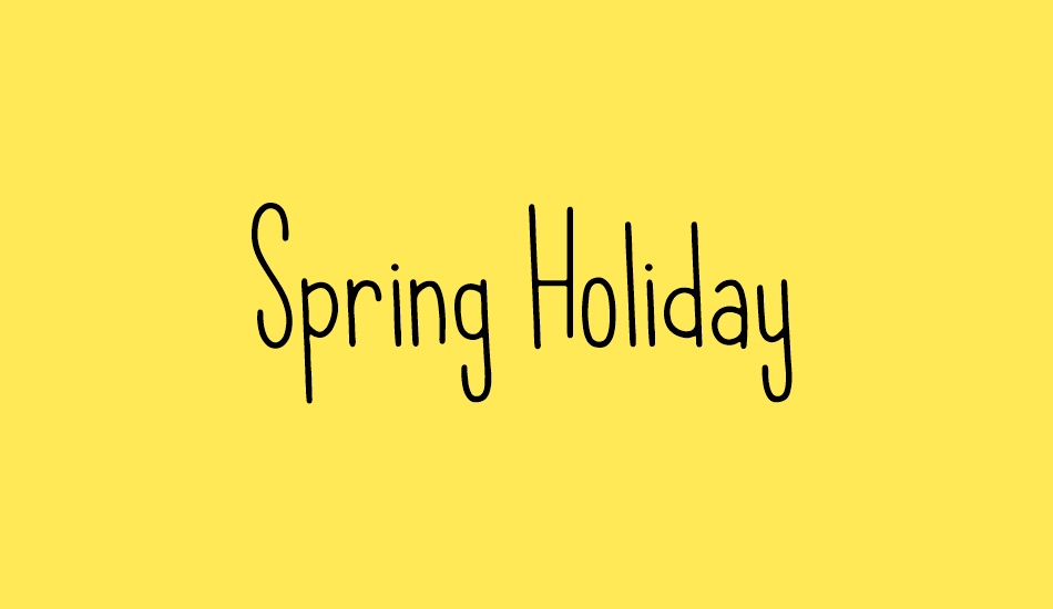 spring-holiday font big