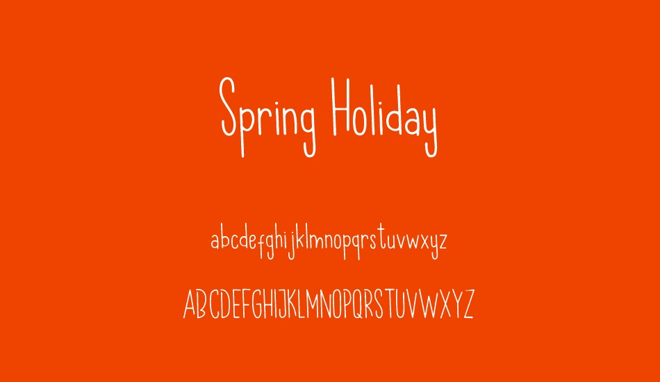 spring-holiday font