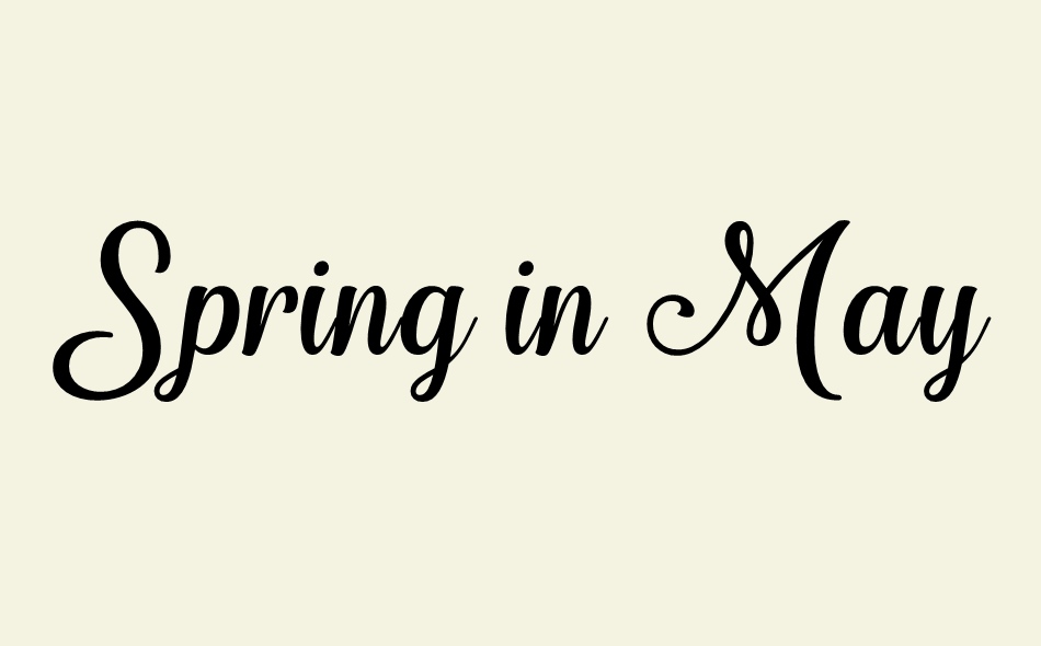 Spring in May font big