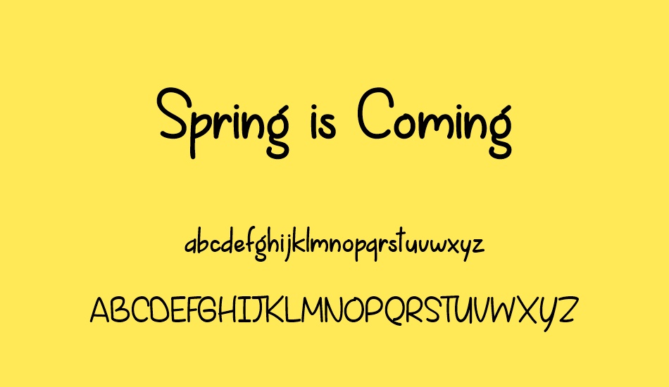 spring-is-coming font