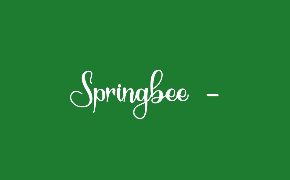 Springbee font big