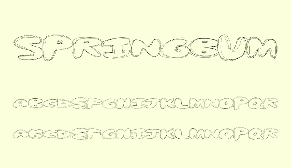 springbump font