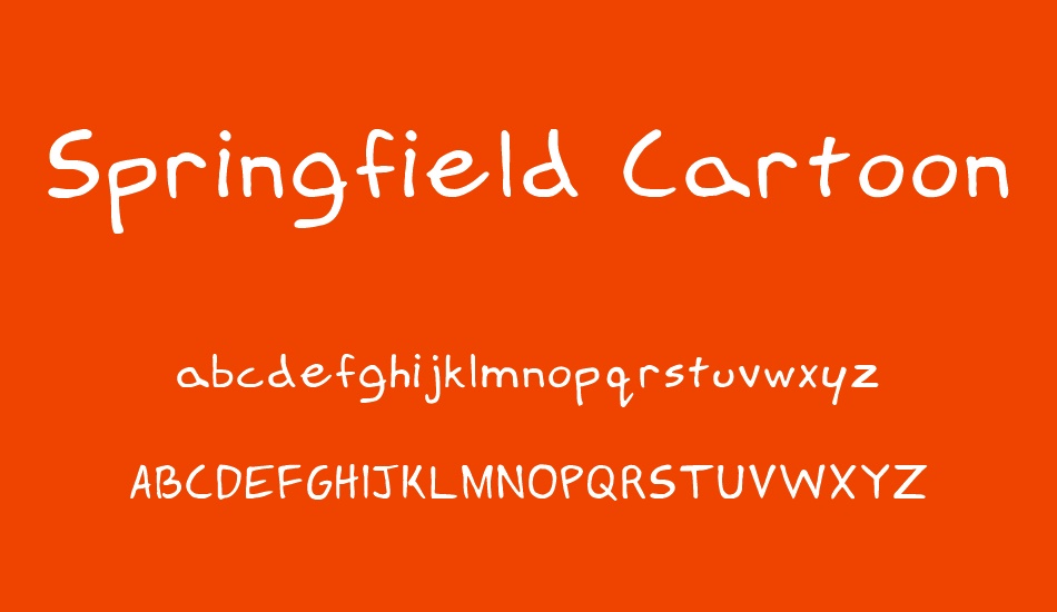 springfield-cartoon font