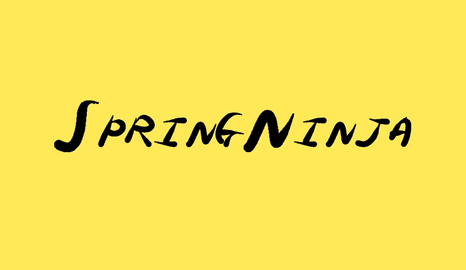 springninja font big