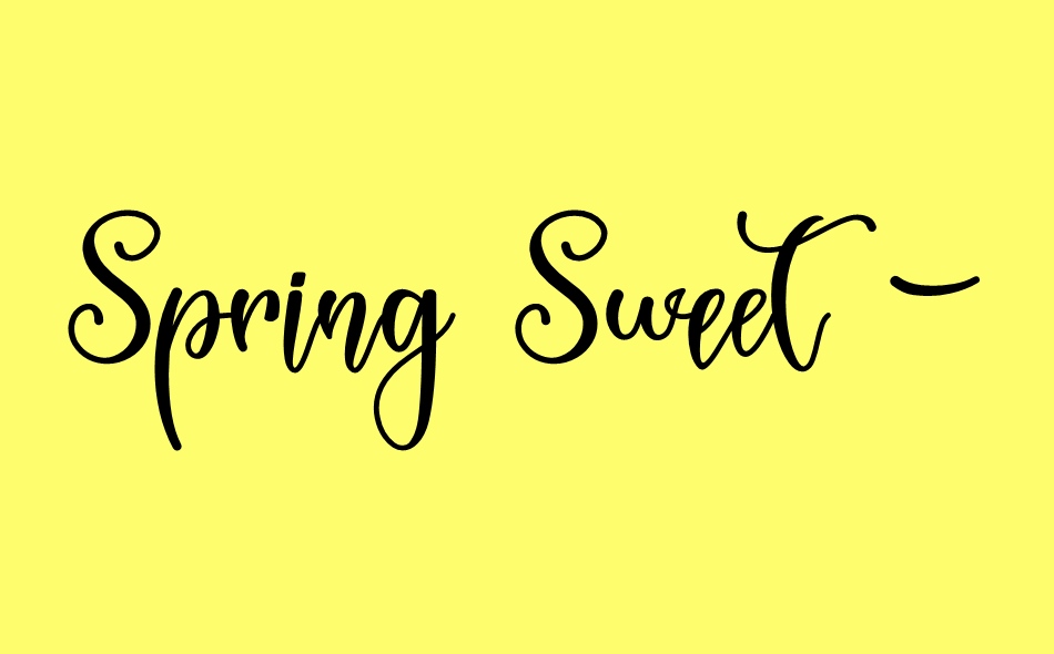 Spring Sweet font big