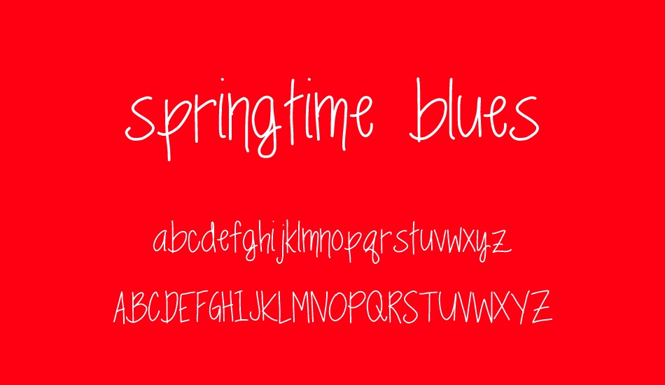 springtime-blues font