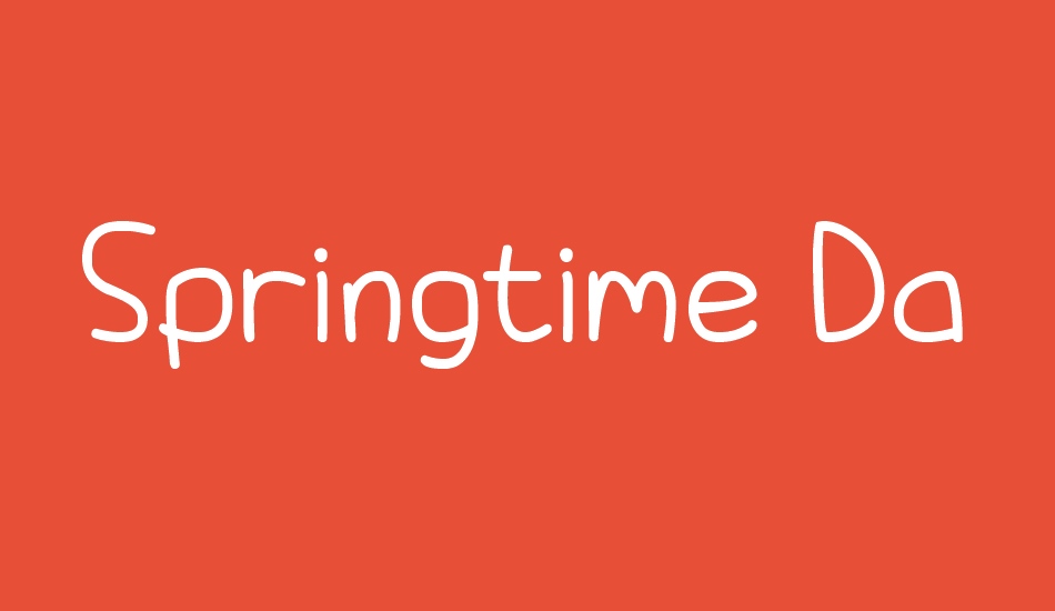 springtime-daydream font big