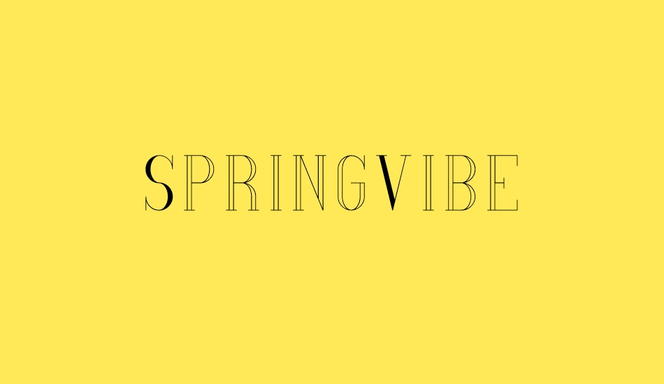 springvibe font big