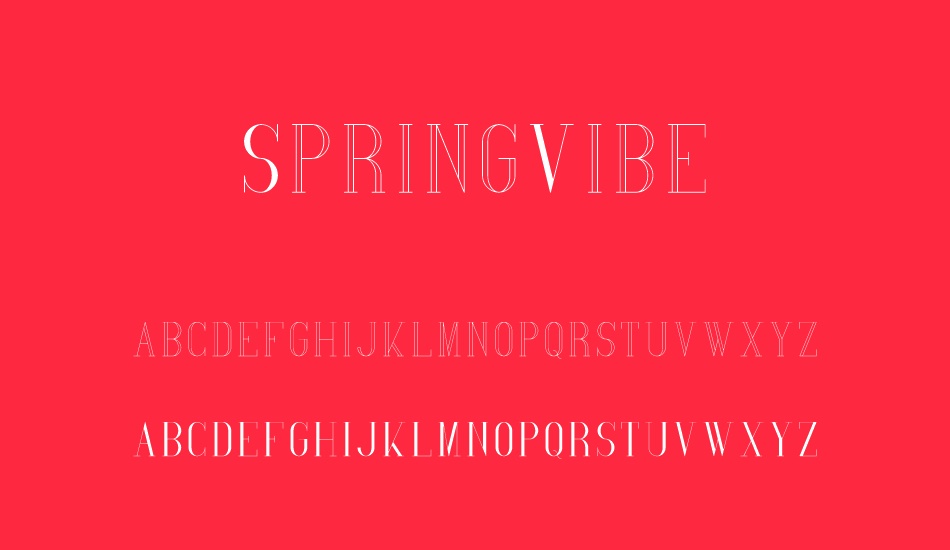 springvibe font