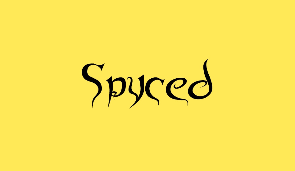 spyced font big