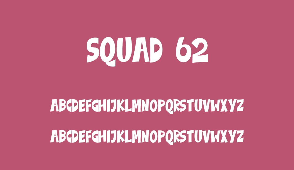 squad-62 font