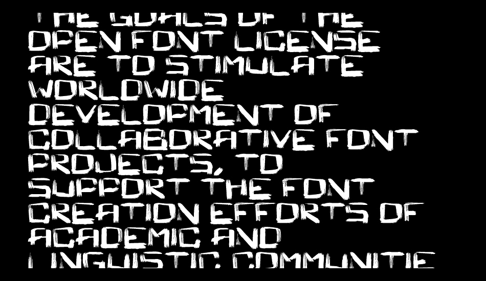 square-brush font 1