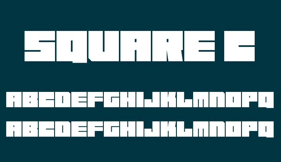 square-chunks font