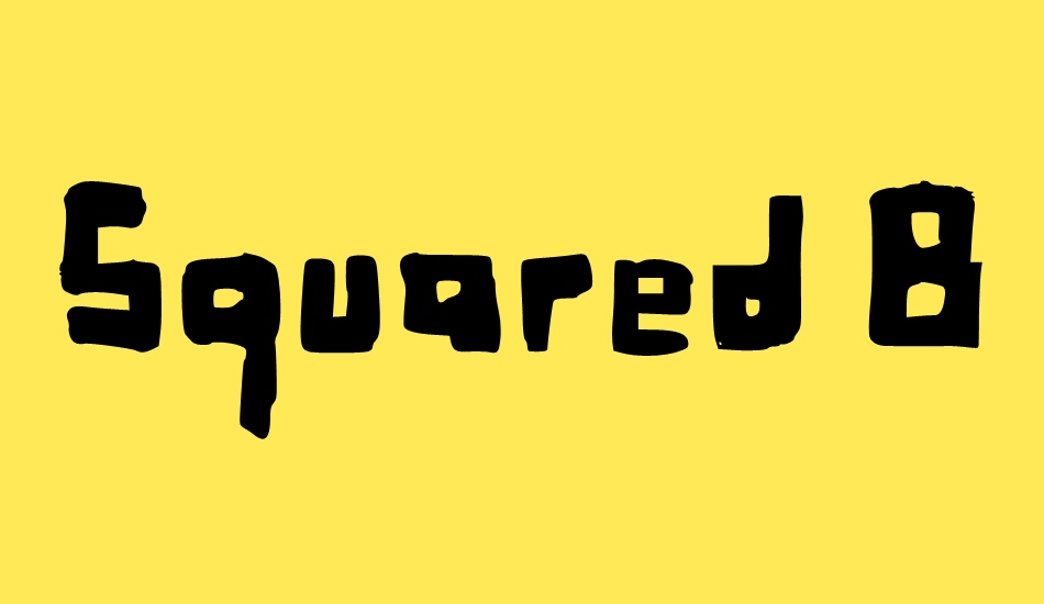 squared-basic font big