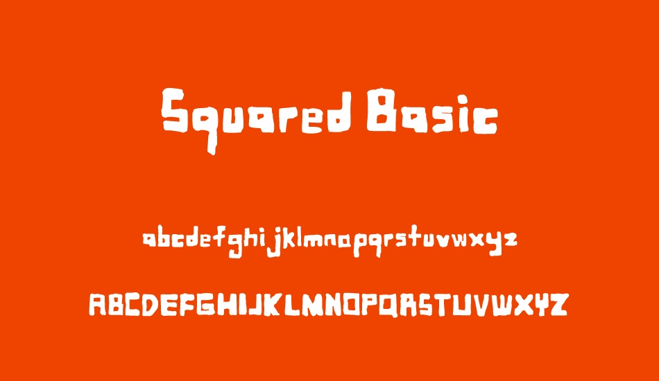 squared-basic font