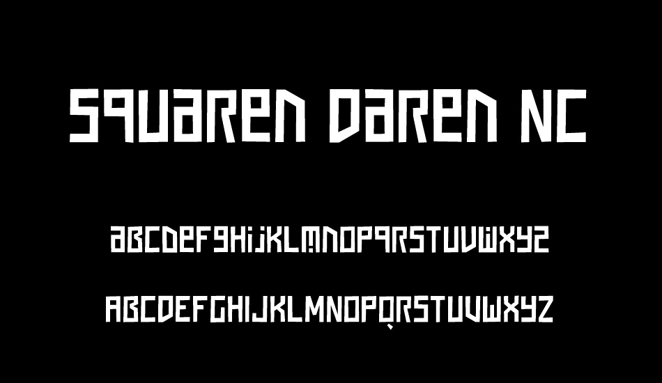 squaren-daren-nc font