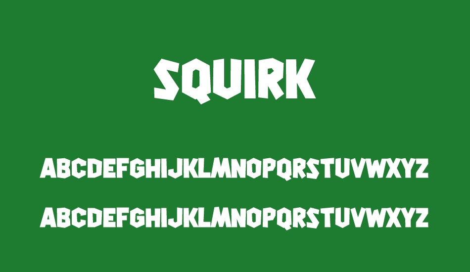squirk font