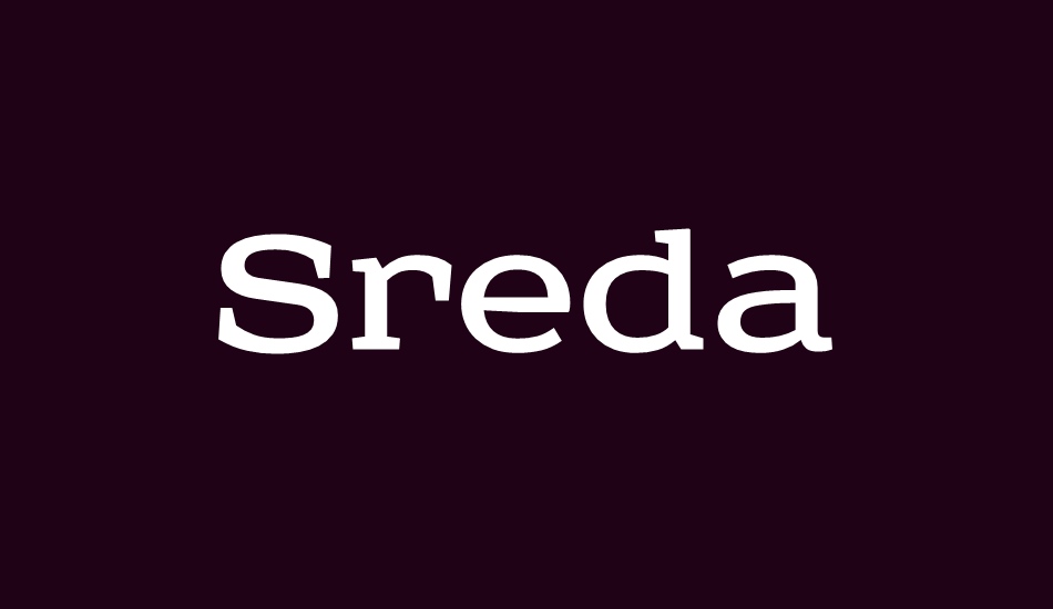 sreda font big