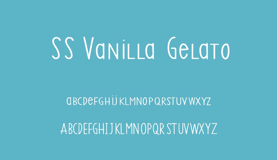 ss-vanilla-gelato font