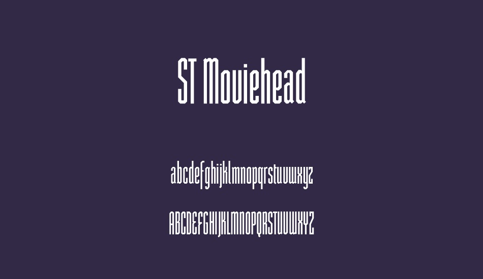 st-moviehead font