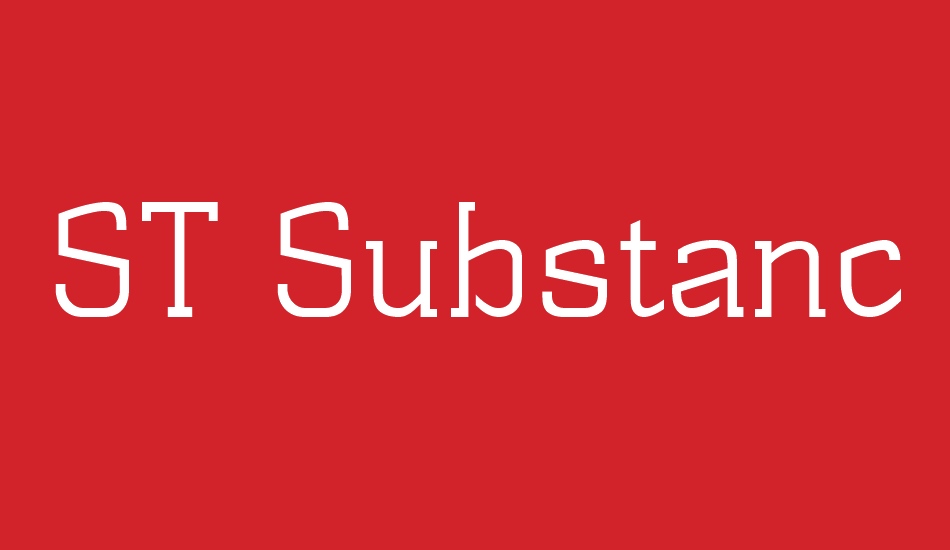 st-substance font big