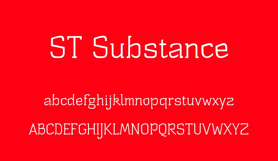 st-substance font