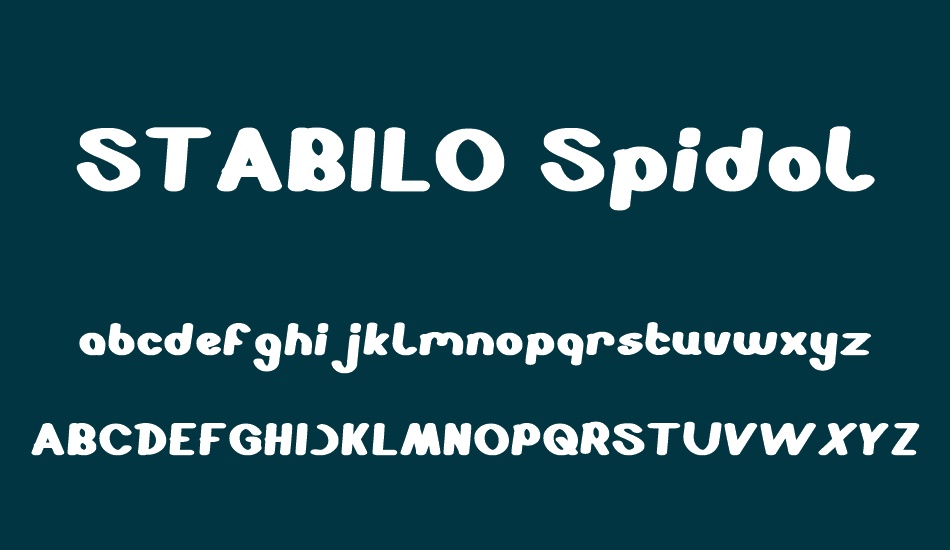 stabılo-spidol font