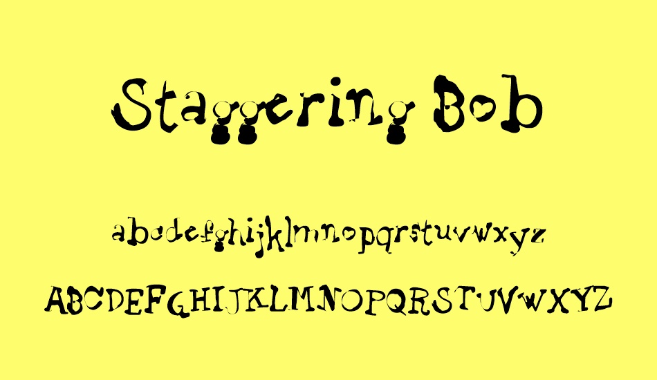 staggering-bob font