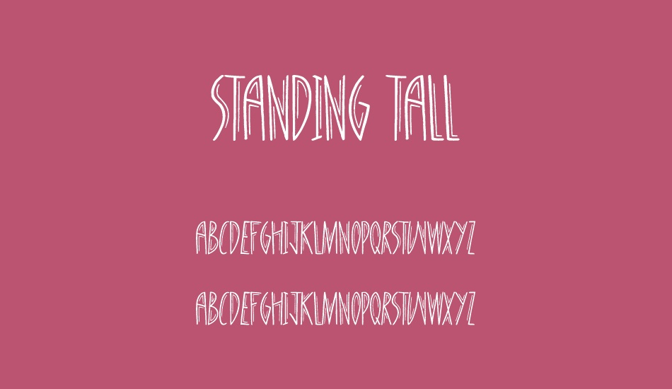 standing-tall font