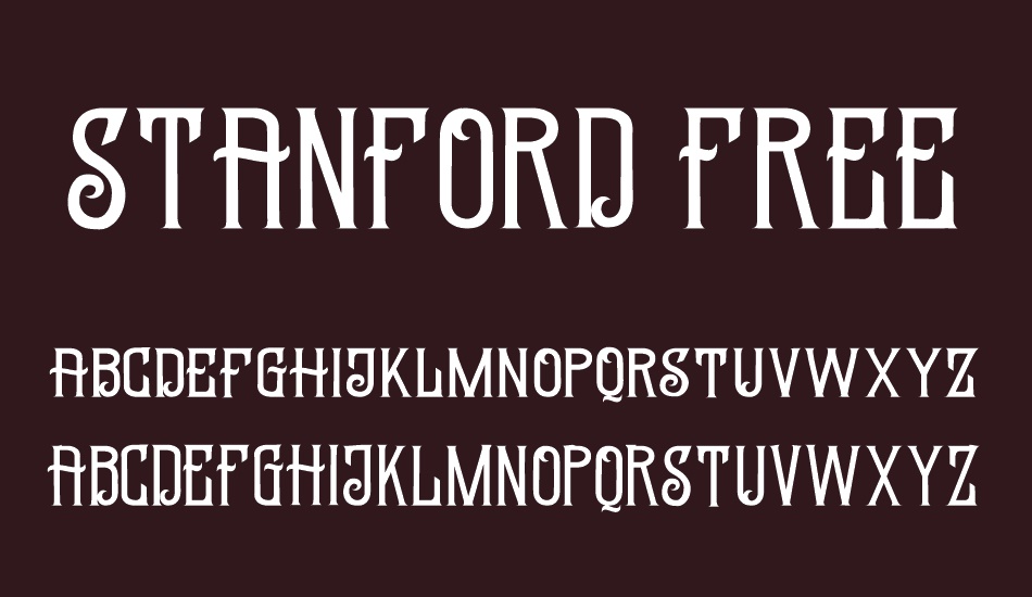 stanford-free font