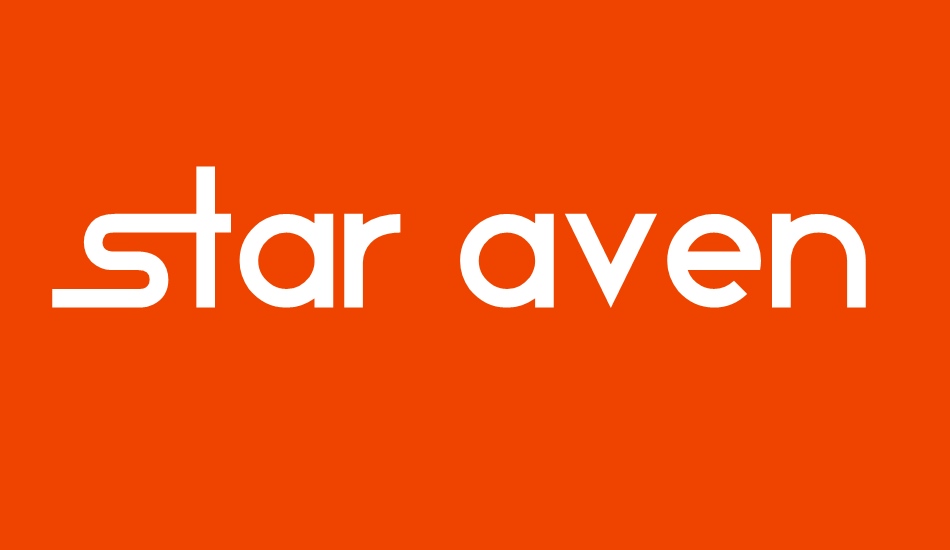 star-avenue font big