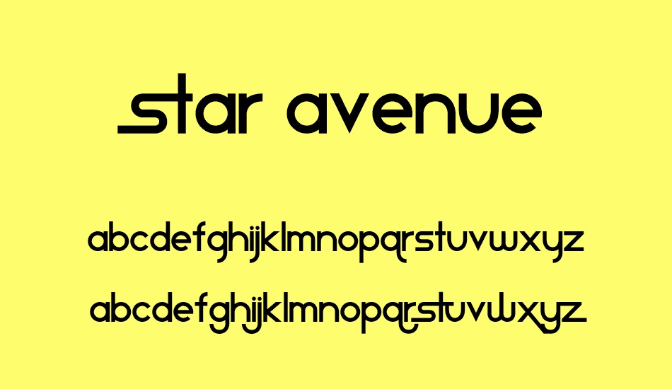 star-avenue font