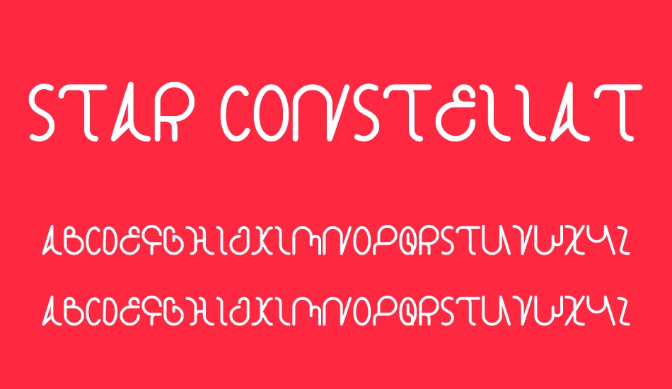 star-constellation font