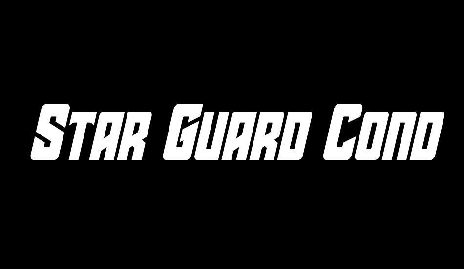 star-guard-condensed-ıtalic font big