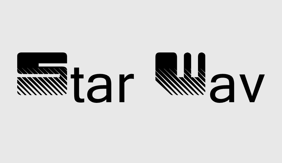 star-waves font big