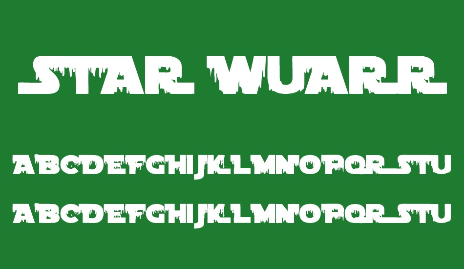 star-wuarras font